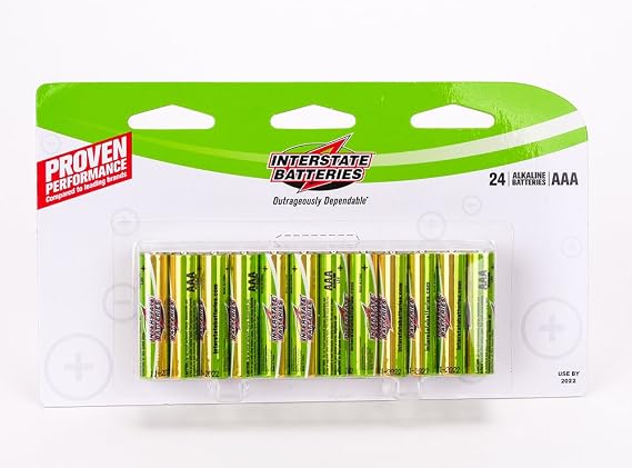 Interstate Batteries DRY0191 Alkaline Battery AAA - 24 Count