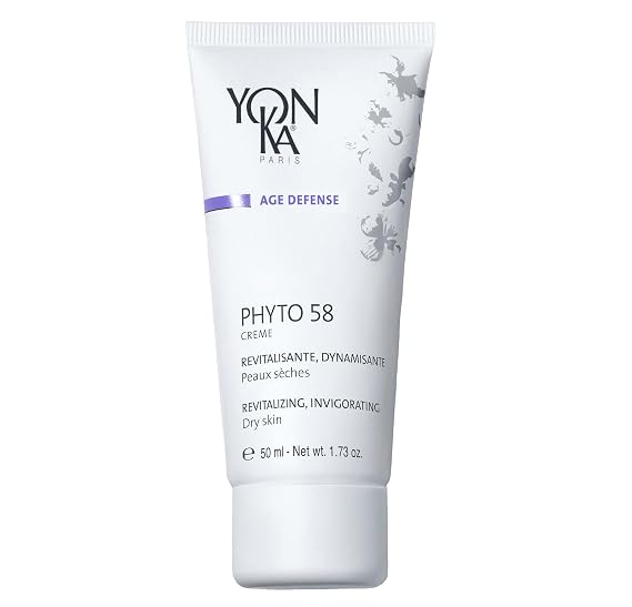 Yonka Phyto 58 PS Night Cream, Face Moisturizer for Dry Skin | Anti-Aging, and Anti-Wrinkle Night Cream with Vitamin E to Reduce Pores and Revitalize Skin, 1.73 oz
