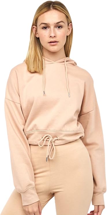Juice Womens/Ladies Danica 2 Crop Hoodie (M) (New Stone)