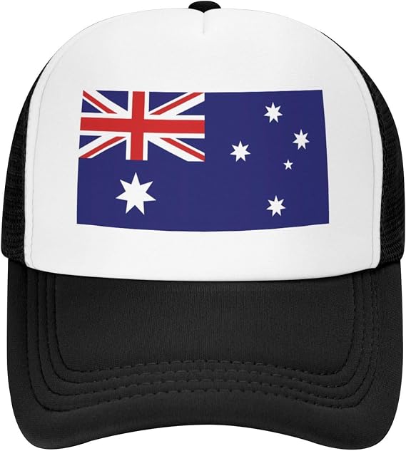 Flags Trucker Hat, Adjustable Mesh Baseball Cap, Outdoor Fishing Hat for Men Women