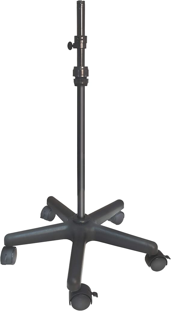 Dritz Dress Form Wheeled Base Accessory - Adjustable Rolling Stand with Lockable Wheels for Sewing Dress Forms and Mannequins