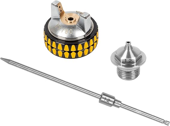 BEETRO 1.2mm Nozzle Kit Stainless Steel for HVLP Professional Gravity Feed Air Spray Gun TC0555