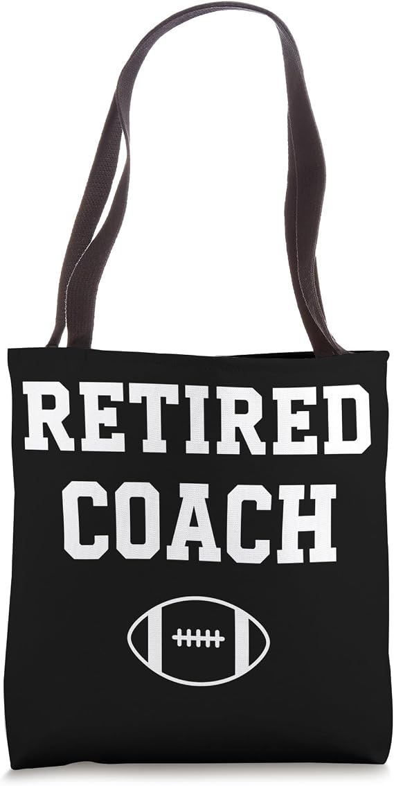 Retired Coach Football Field Legend Tote Bag