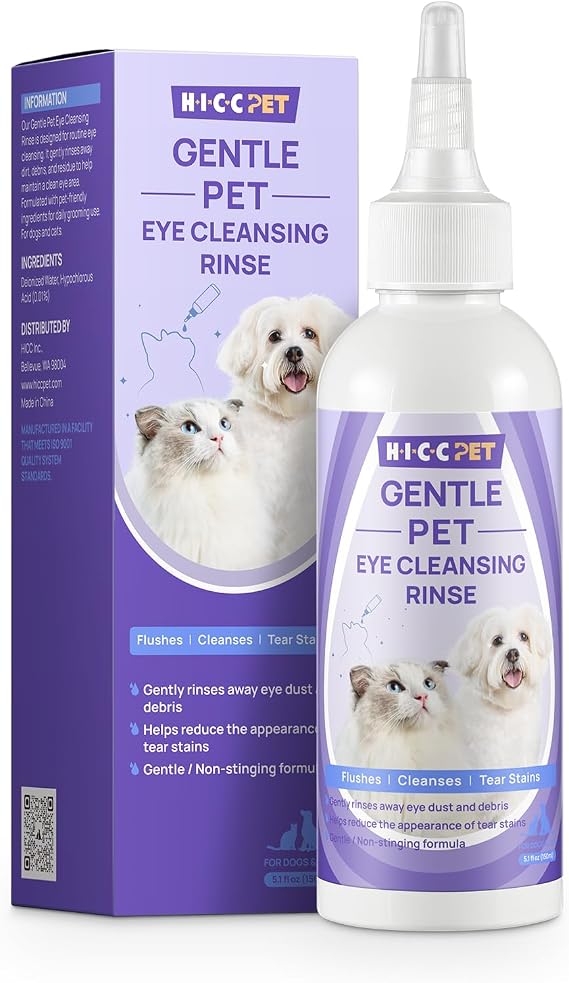 HICC PET Eye Area Cleansing Liquid for Dogs & Cats