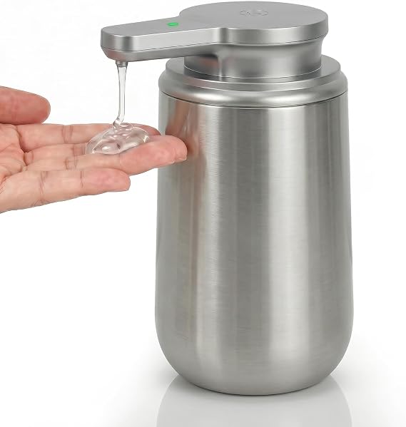 Newise Automatic Liquid Soap Dispenser Touchless - 10.5 Oz, Stainless Steel