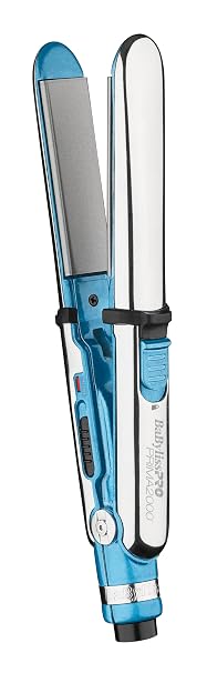 BaBylissPRO Nano Titanium Prima2000 Ionic Styling Iron, 3/4" stainless steel travel/mini iron, all hair types
