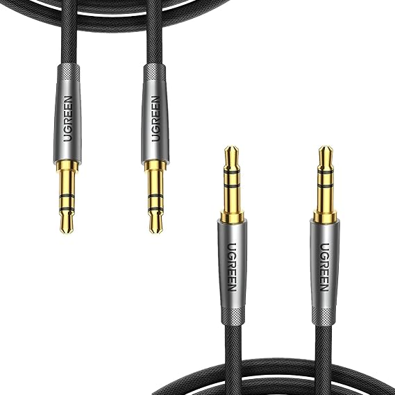 UGREEN 3.5mm Audio Cable Nylon Braided 3FT Bundle with Aux Cord 1.5FT