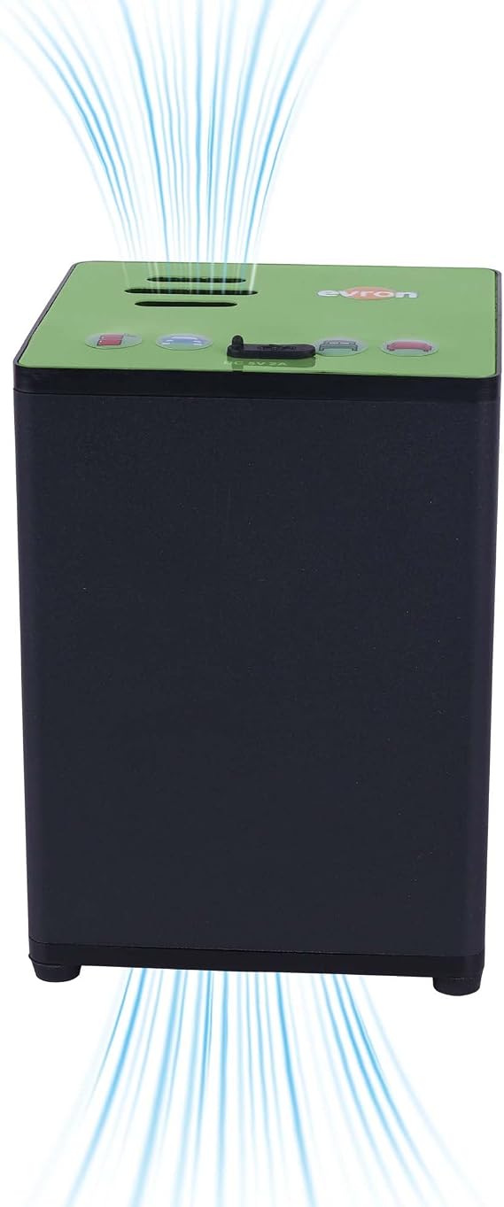 Evron Mini Ozone Deodorizer Compact Rechargeable Odor Control Device with 6 Modes for Home, Car, Closets & Pet Areas, Quiet Operation with Light Sensor Auto Mode
