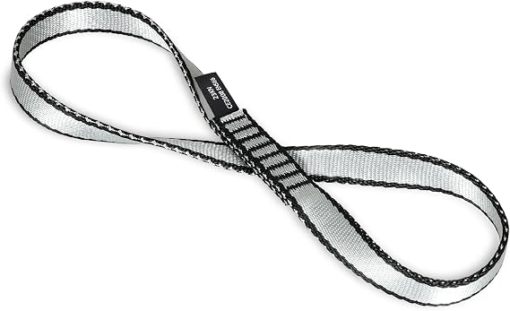 18MM Nylon Climbing Sling Runner - 23KN CE2008/EN566 Certified Outdoor Climbing Webbing for Rock Climbing, Rappelling, Mountaineering, Swing Gear, Outdoor Adventures & Emergency Anchoring