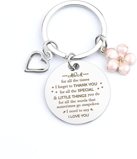 Mom Gifts,Mother's Day Mothers Day Gifts for Mom from Daughter Son Ideas,Valentines Christmas Unique Customized Easter Birthday Mothersday Gift Presents for Moms Keychain