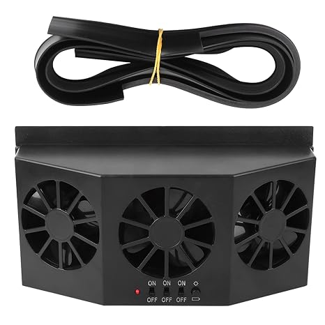 Solar Power Car Fan, Window Fans Auto Ventilation Vehicle Exhaust Cooling Portable Ventilator Automobile Vent Radiator Energy Saving Purifiers All Kinds Cars Solar Powered Exhaust
