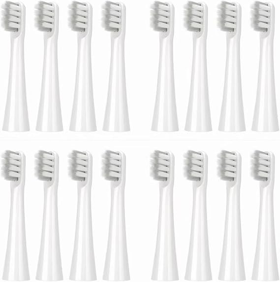 Replacement Electric Toothbrush Heads,Compatible for SOOCAS EX3 SO White Heads Bristles,4-16PCS(16pcs White)