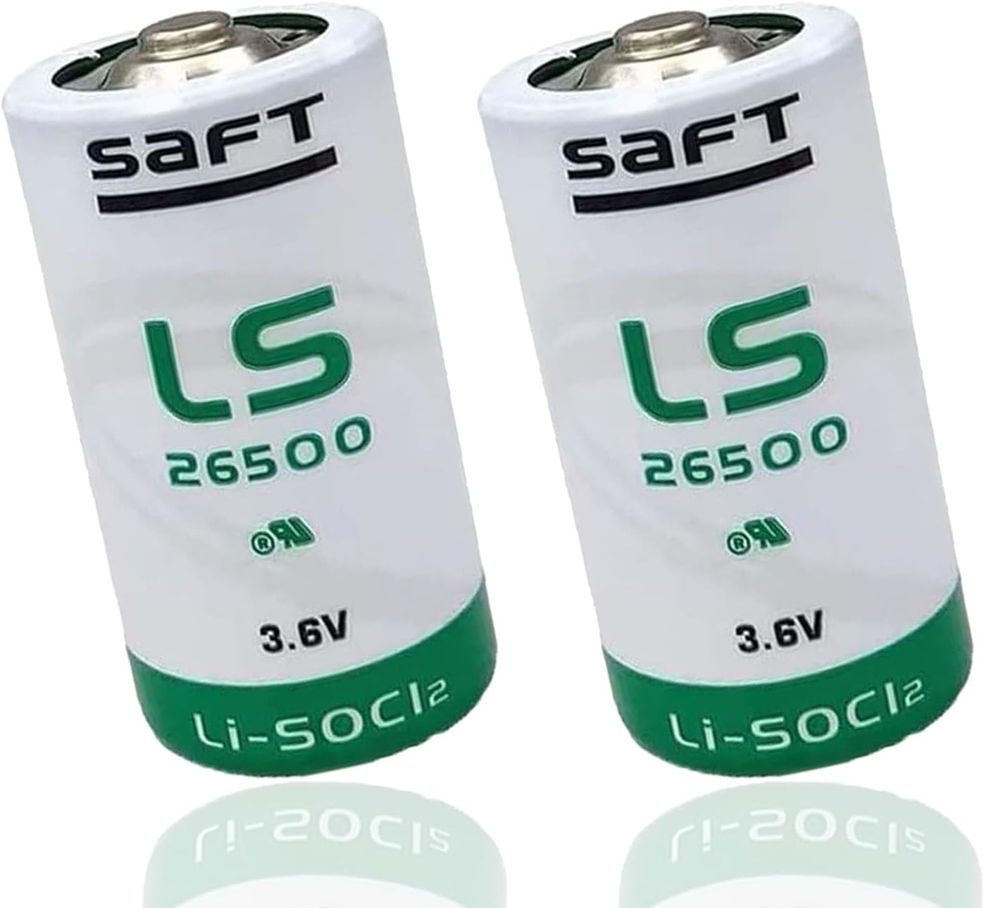 2 Pack] 3.6V LS26500 Lithium Battery for SAFT LS26500 C Size Lithium Thionyl Chloride Battery, 7700mAh