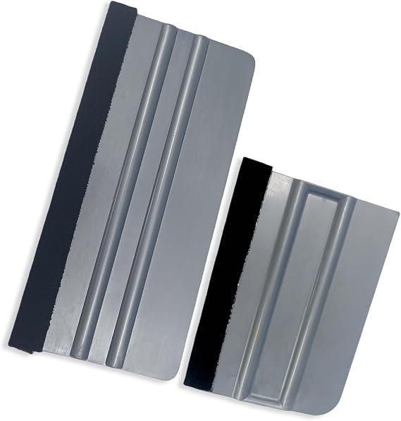 Vinyl Wrap Tools 2 in 1 Plastic Felt Squeegee Vinyl Squeegee Tools for Car Wrapping, Window Tint and Wallpaper Installation