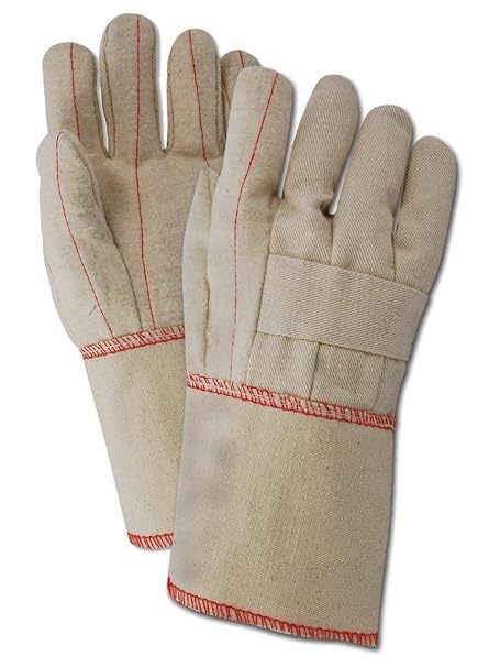 MAGID Heater Beater 24 Oz. Cotton Canvas Hot Mill Gloves, 36 Pairs, Size Men's (Fits Large) (97KGT)