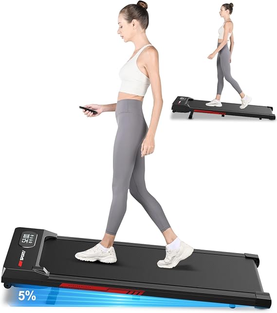 Incline Walking Pad with Handle Bar,2 in 1 Portable Under Desk Treadmill with Ultra Quiet Brushless Motor,3.0HP Foldable Treadmill for Home Office,300LB Capacity,Remote Control,Safety Lock,Black