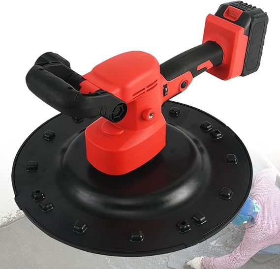1680W High-Efficiency Cement Wall Surface Smoothing Machine, Handheld Plastering Tools with Brushless Lithium Battery,Concrete Floor troweling Machine,Polisher,for Walls Sanding,1Battery