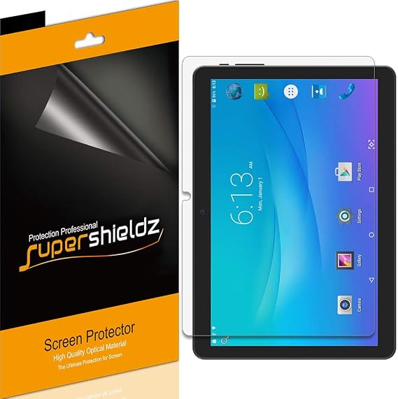 Supershieldz (3 Pack) Designed for Onn 10.1 inch Tablet and Onn Tablet Pro 10.1 inch (Model:100003562) Screen Protector, High Definition Clear Shield (PET)