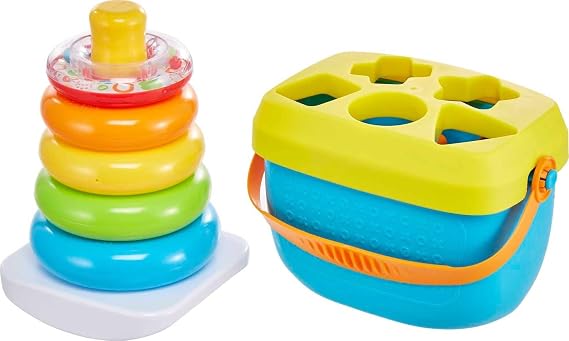 Fisher-Price Babys First Blocks & Rock-a-Stack Toy Set