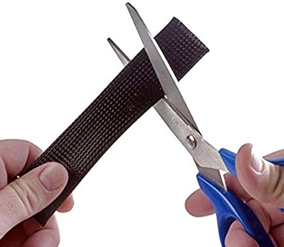 Techflex 2 Inch Flexo Clean Cut Braided Cable Sleeve - Black - 10 Feet