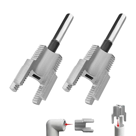 2Pcs PVC Pipe Threader Tool Kit, 1/2 Inch & 3/4 Inch NPT Pipe Threading Tool for Electric Drill, Integrated Internal & External Thread Maker for PVC, PPR, Plastic Pipes Plumbing Repair
