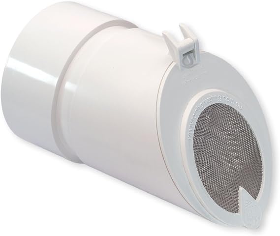 Rain Harvesting Flap Valve with Vented Screen, 4 inch Round