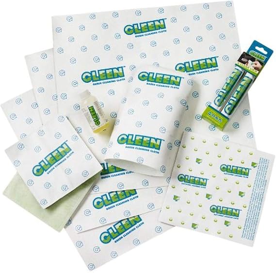 Gleen 3834 Green Cleaning Cloth Bonus Package, 10-Piece