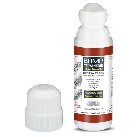 BUMP TERMINATOR Extra Strength Razor Bumps & Ingrown Hairs Unisex, Roll On