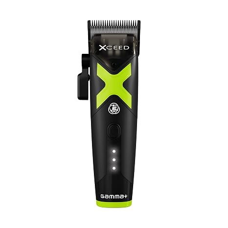 GAMMA+ Xceed Professional Cordless Barber Hair Clipper, Trimmer, Shaver
