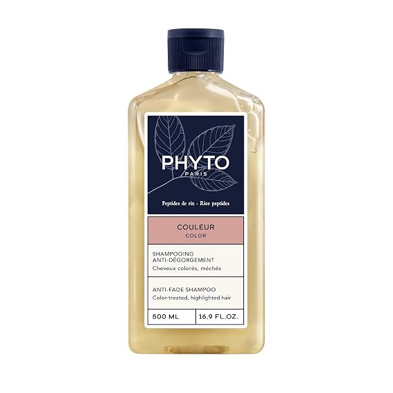 PHYTO Color Anti-Fade Shampoo - Sulfate-Free Color-Protecting Shampoo for Color-Treated Hair | Preserves & Revives Color Radiance | For Fine to Thick Hair | Floral Scent | Made in France