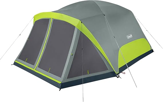 Coleman Skydome Camping Tent with Screen Room - Rock Grey