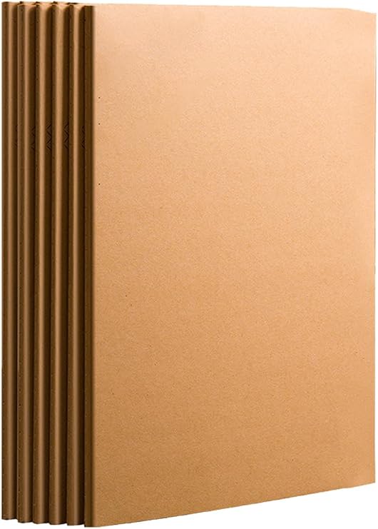 A5 Ebat Kraft Kapak 6'lı Set 2*(Çizgili-Çizgisiz-Kareli) 120 Sayfa İkonik Defter Çek Kopart Sayfa Mikro Perforaj