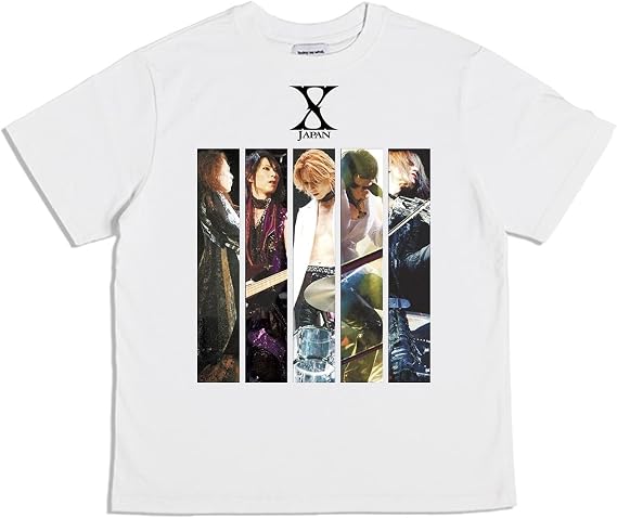 bieze X Japan YOSHIKI HIDE Toshi Rock Band T-Shirt, American, Fashion, Western Style, Music, T-Shirt, Men's, Women's, Print, Sports, Summer Clothing, Top, Short Sleeve, Fashion, Loose, Large Size,