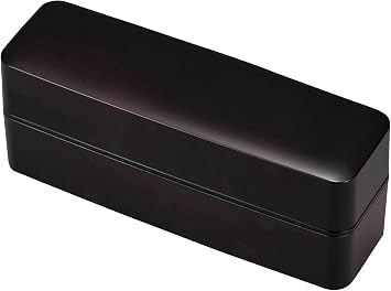 Slim-shaped Bento lunch box for men Tamari Black