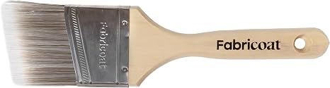 Fabricoat Paintbrush Angled Cutting in Paint Brush - Firm Bristled Brush with Wooden Handle - Use to Apply Fabric Paint (60mm / 2.5 inch)