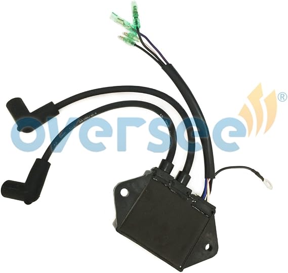 OVERSEE 32900-96340 CDI Ignition Coil Replaces for 2 Stroke 25HP 30HP for Suzuki Outboard Engine DT25C 30C