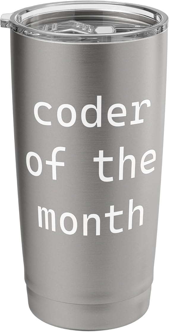 Coder of the Month Comp Sci Stainless Steel Insulated Tumbler