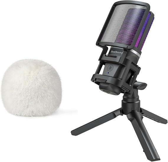 ZealSound BKD-11 Microphone and D65W Pop Filter Bundle