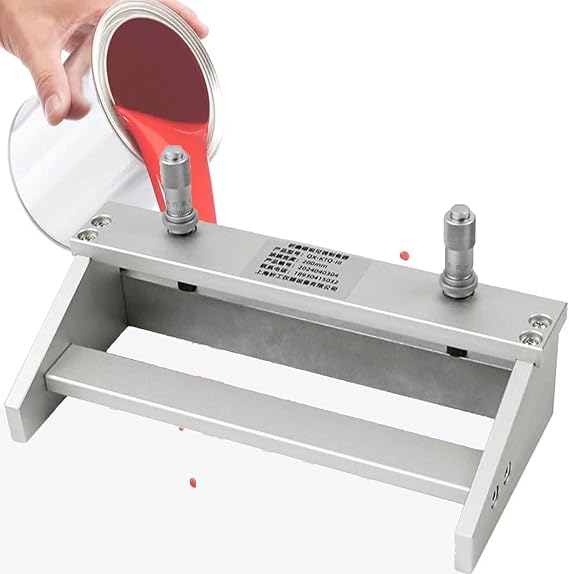 Adjustable Film Coating Applicator, 0-3500m Thickness Adjustable, with Stainless Steel Scraper, High Precision Wet Film Preparation Device, Lab Doctor Blade Coating Machine (300mm)