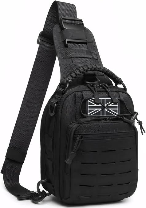 Tactical Sling Bag Compact EDC Chest Bag for Men Women Crossbody Shoulder Bag for Hiking, Cycling,Traveling,Outdoor