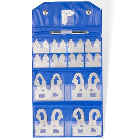 25-Piece Radius Gage Set 1/64''-1/2'' Gauges with Holder, 3602-5021 Radius Gauge Set