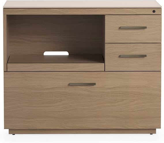 BDI Furniture - Sequel Studio - 6617 Multifunction Cabinet (Bronze/Dune, Neo Walnut)