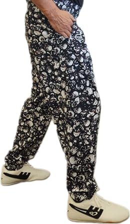 Otomix Men's Baggy Bodybuilding Workout Pants Skulls (XX-Large)