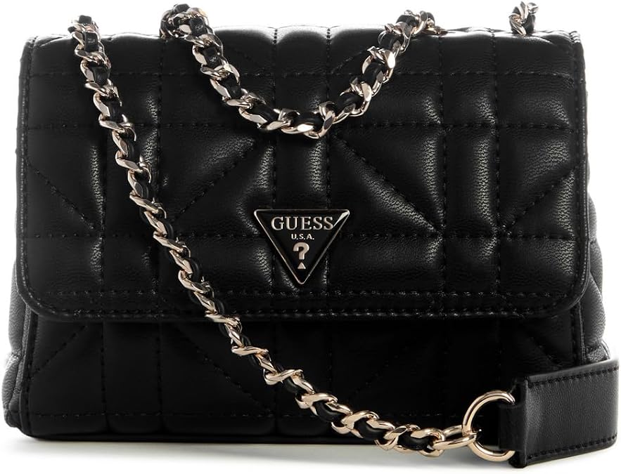 GUESS Women's Edita Mini Convertible Crossbody Flap Crossbody Bag