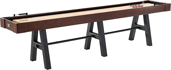 Barrington 11ft Aurora Outdoor Shuffleboard Table with 8-Puck Set
