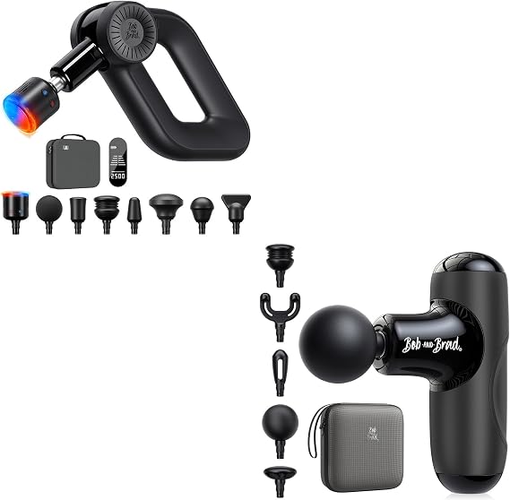 BOB AND BRAD Q2 Mini Massage Gun and D6 Pro Max+ Massage Gun