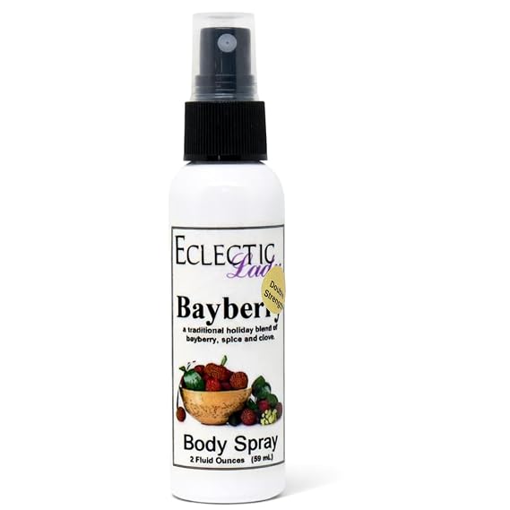 Eclectic Lady Bayberry Body Spray, Double Strength, 2 ounces, Body Mist