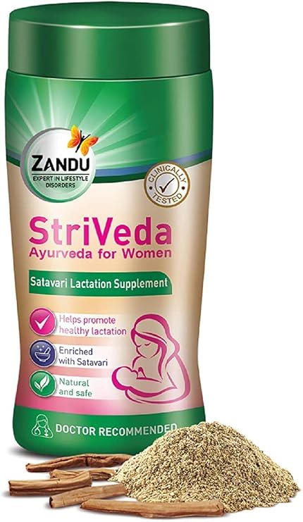 Zandu StriVeda Satavari Lactation Supplement for Increasing Breast Milk Supply- 420g