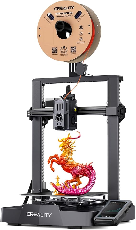 Creality Ender 3 V3 KE 3D Printer,500mm/s High-Speed Printing, Smarter and Faster,CR Touch Auto Leveling,Direct Drive Extruder,Superior Ceramic Hotend,X-axis Linear Rail,Print Size 8.66*8.66*9.84in