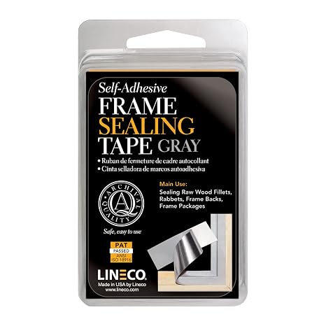 Lineco Frame Sealing Tape Gray 1.25 Inches X 24 Feet